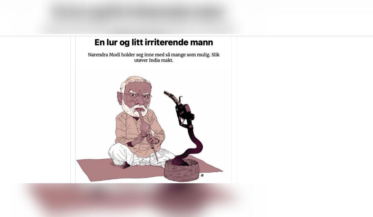 Norwegian Newspaper Cartoon On PM Modi Triggers Online Backlash During Norway Visit