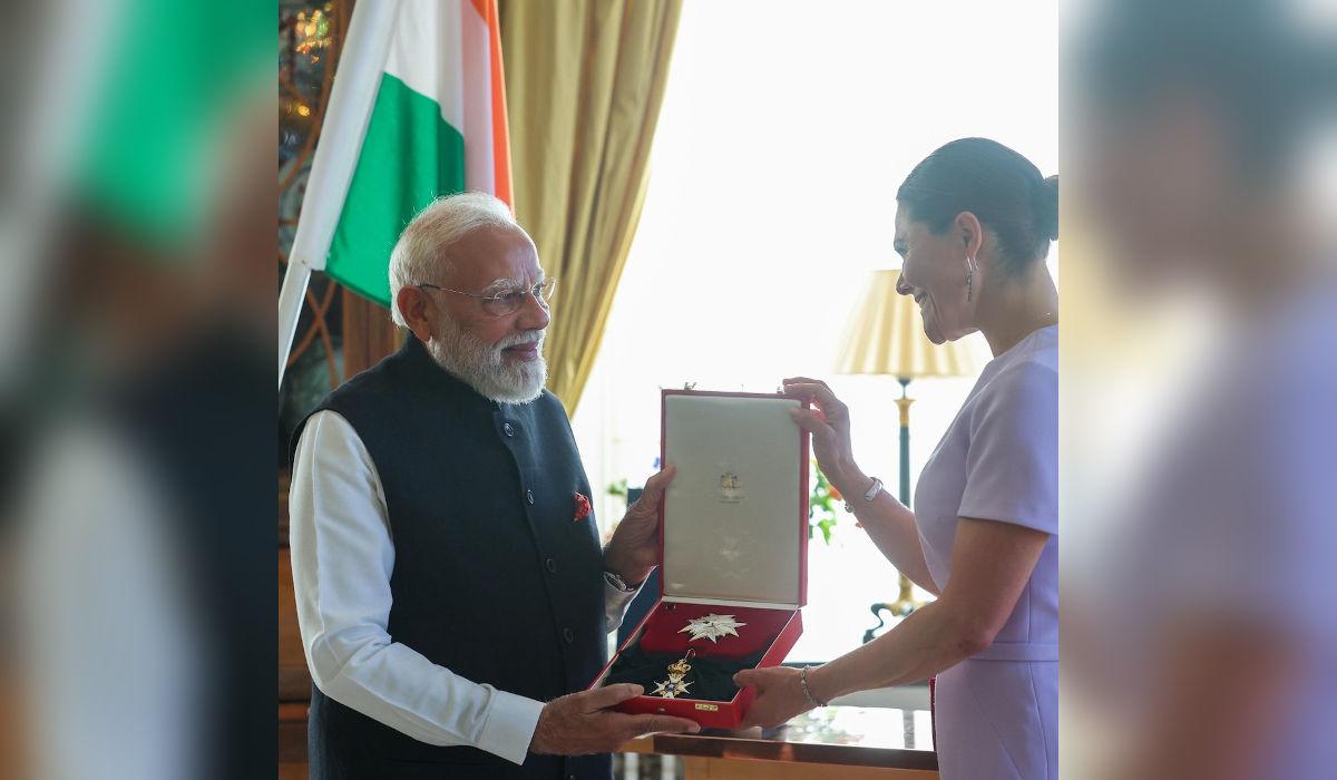 PM Modi Receives Sweden’s Highest Civilian Honour, Marks 31st International Award For Indian Leader