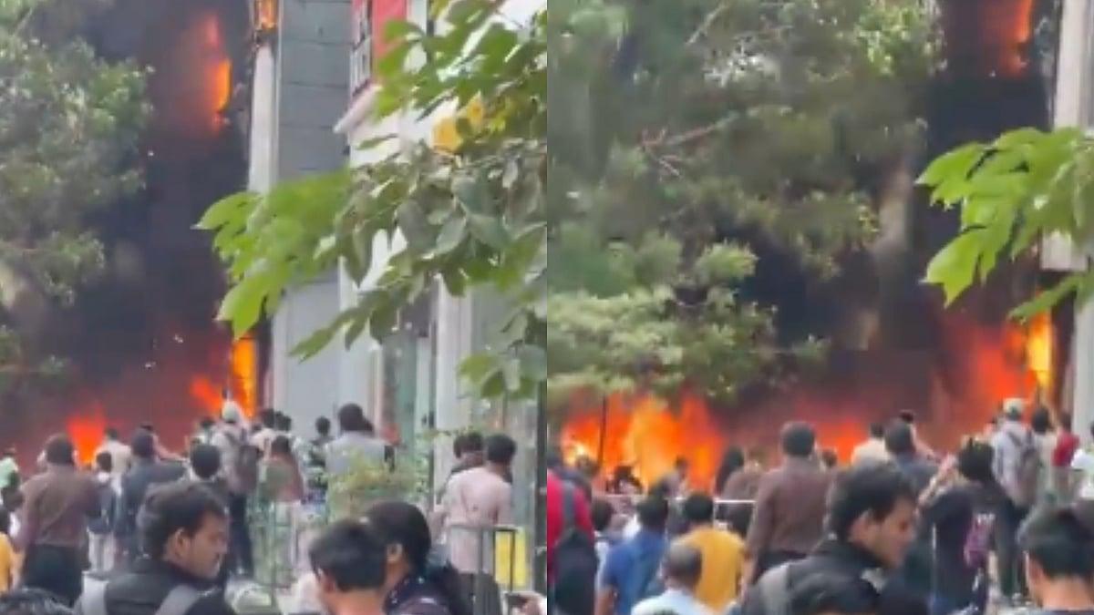 Panic In Ahmedabad As Massive Fire Engulfs Commercial Complex, Dozens Rescued From Smoke-Filled Gym