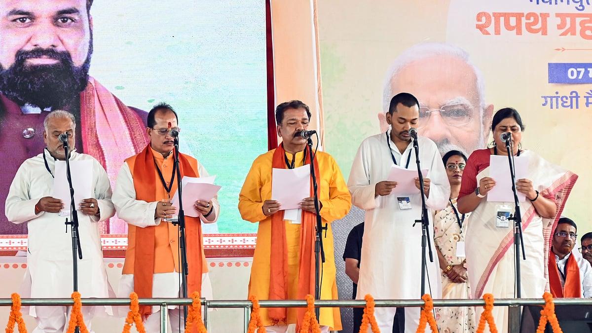 Nishant Kumar Enters Bihar Cabinet As NDA Expands Government, 32 Ministers Take Oath