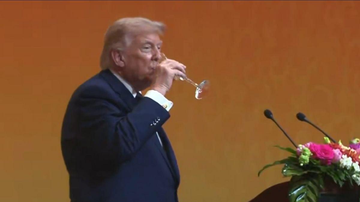 ‘No Alcohol Ever’: Trump’s China Banquet Toast Leaves Internet Shocked