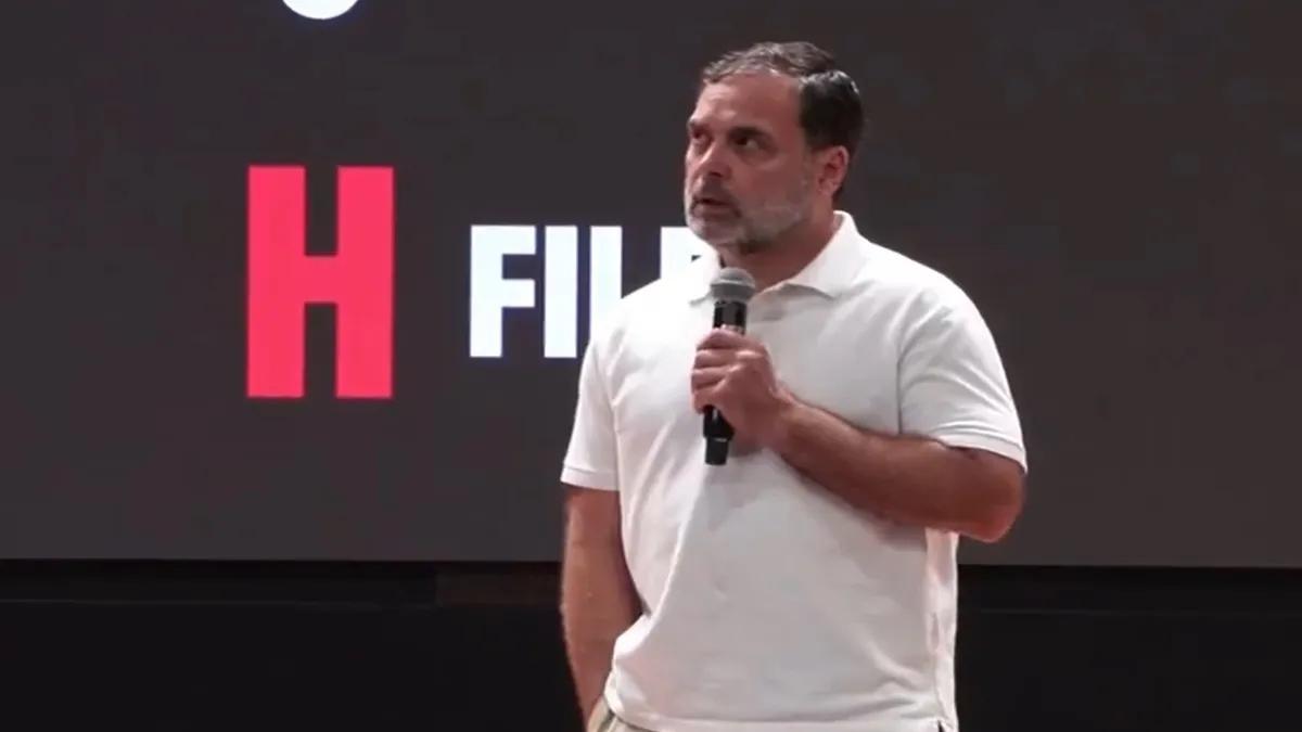 Image for 'Rahul Gandhi Unveils ‘H Files,’ Alleges 25 Lakh Fake Votes Turned Congress Victory Into Defeat In Haryana Polls'