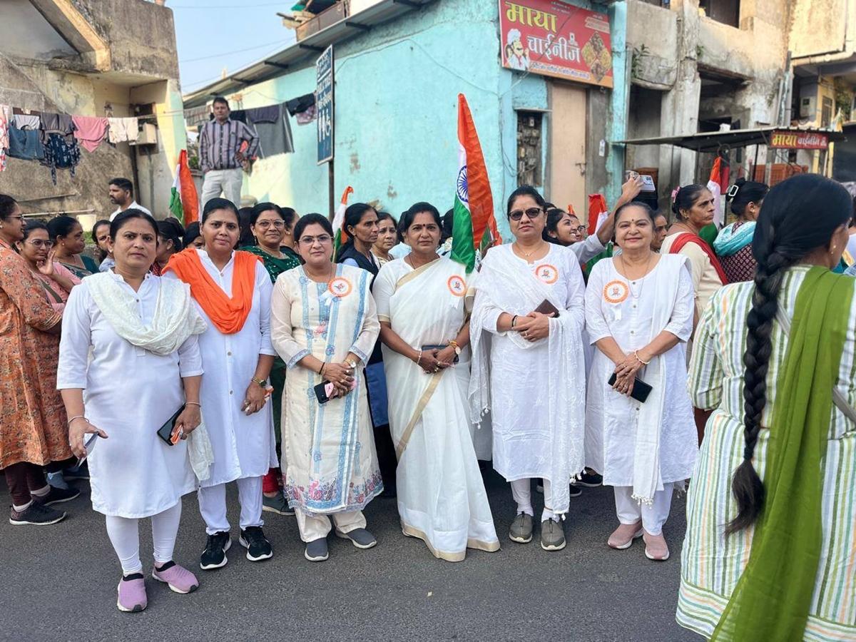 Image for 'વોર્ડ 6 કોર્પોરેટર જયશ્રી વરિયા ‘સરદાર@150 યુનિટી માર્ચ’ ને નેતૃત્વ આપીને સરદાર પટેલની 150મી જન્મજયંતી ઉજવણી'