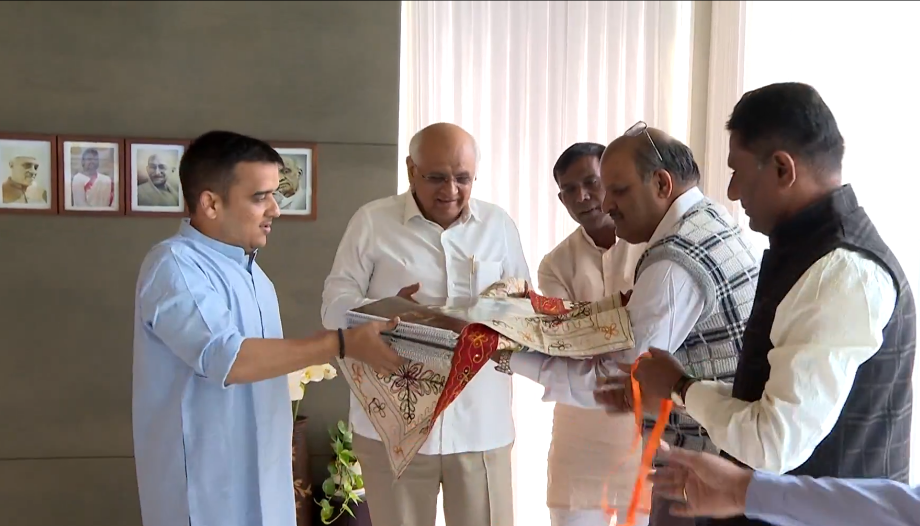 Image for 'Gujarat CM Bhupendra Patel Unveils 2026 Calendar Showcasing ‘Atmanirbhar Bharat’ Vision'