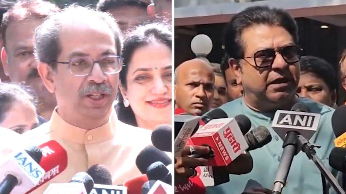 Image for 'Uddhav Thackeray, Raj Thackeray Cast Votes As BMC Polls Begin, Both Raise Questions On Election Process'