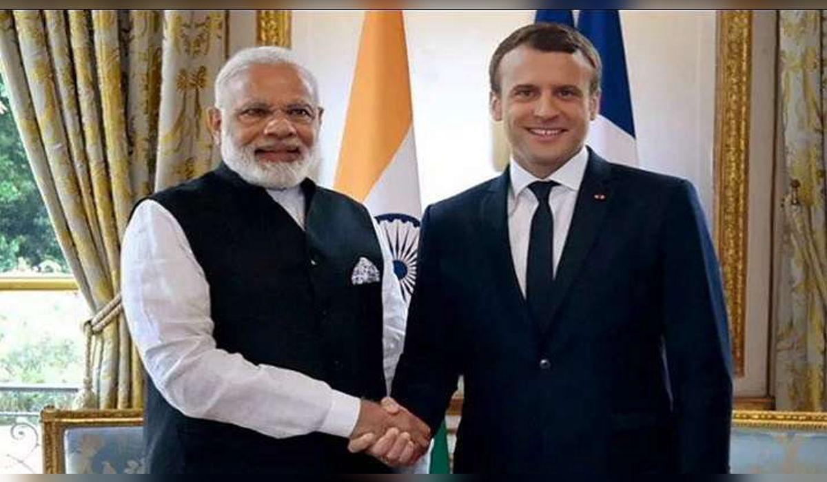 Image for 'PM Modi Greets Emmanuel Macron As 12 Big Deals, Rafale Talks on Agenda'