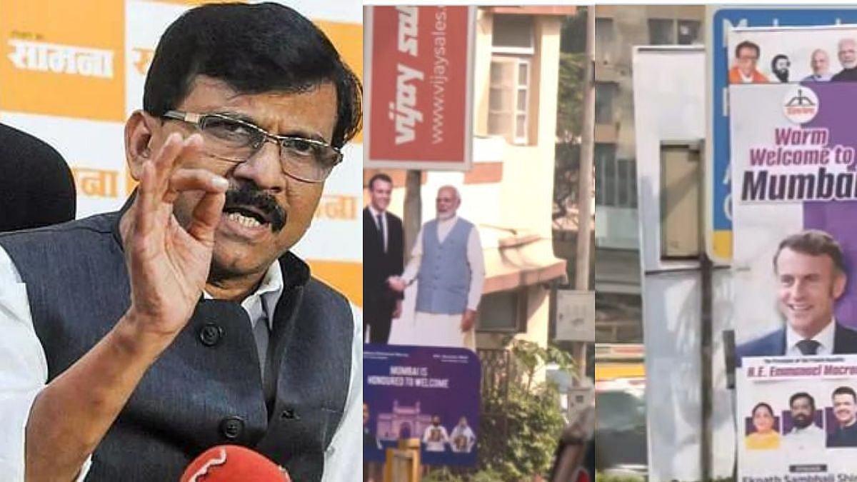 Image for ''Why Politicise Everything?': Sanjay Raut Slams BJP & Shinde Sena Over Macron Posters Across Mumbai'