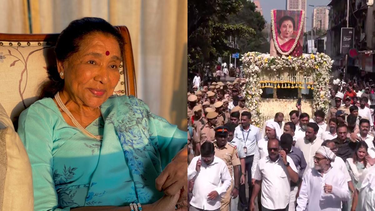 Image for 'Nation Bids Tearful Goodbye To Asha Bhosle: Legendary Voice Cremated With State Honours In Mumbai'